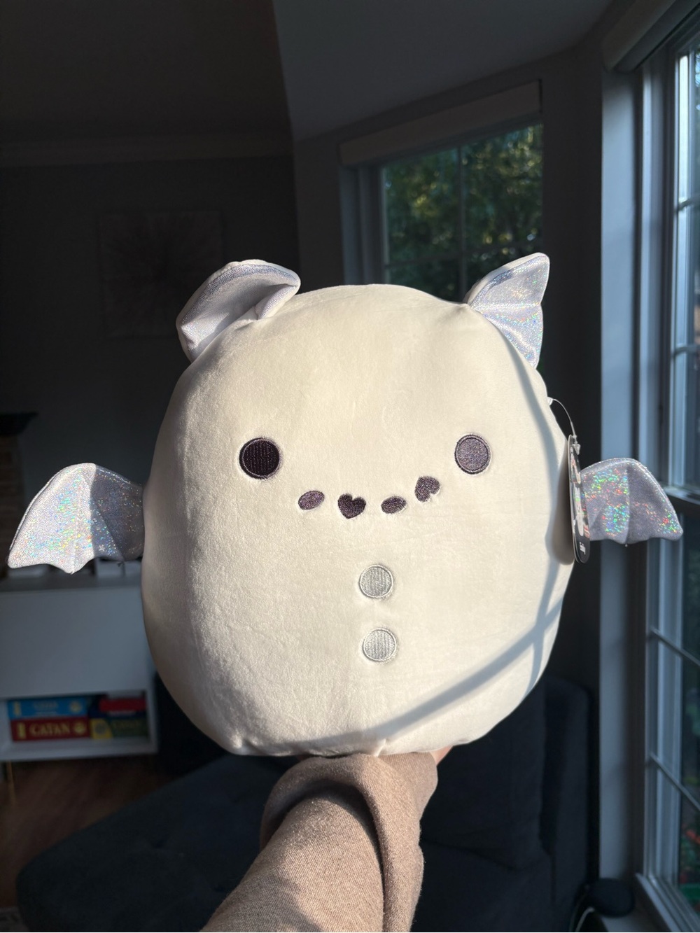 Emily the select series SS white snow bat squishmallow NWT 12in season of squish
